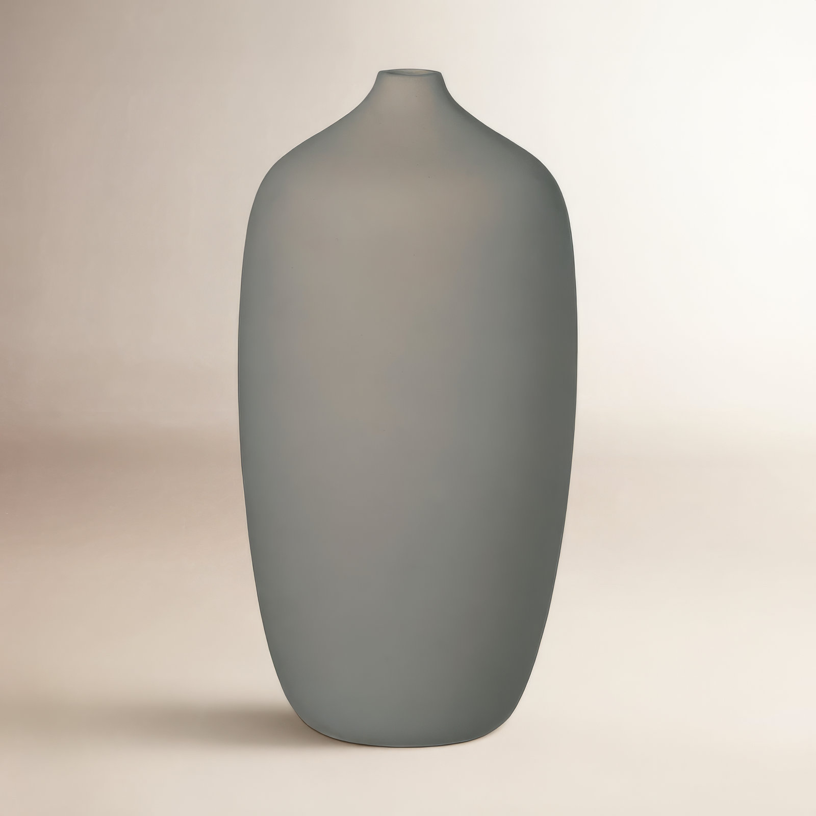 Ceola Ceramic Table Vase, 9.9" H x 5.1" W x 5.1" D, Satellite Taupe