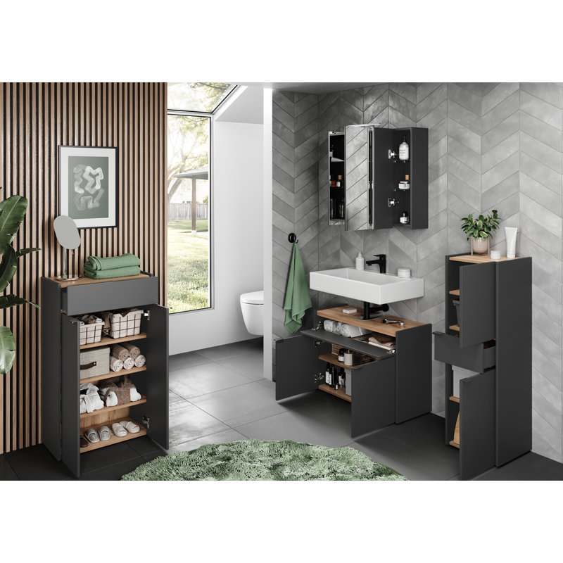 Lawhon Linen Cabinet, Black