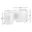 Ensemble de pots à fleurs en terre cuite 2 pièces Calais