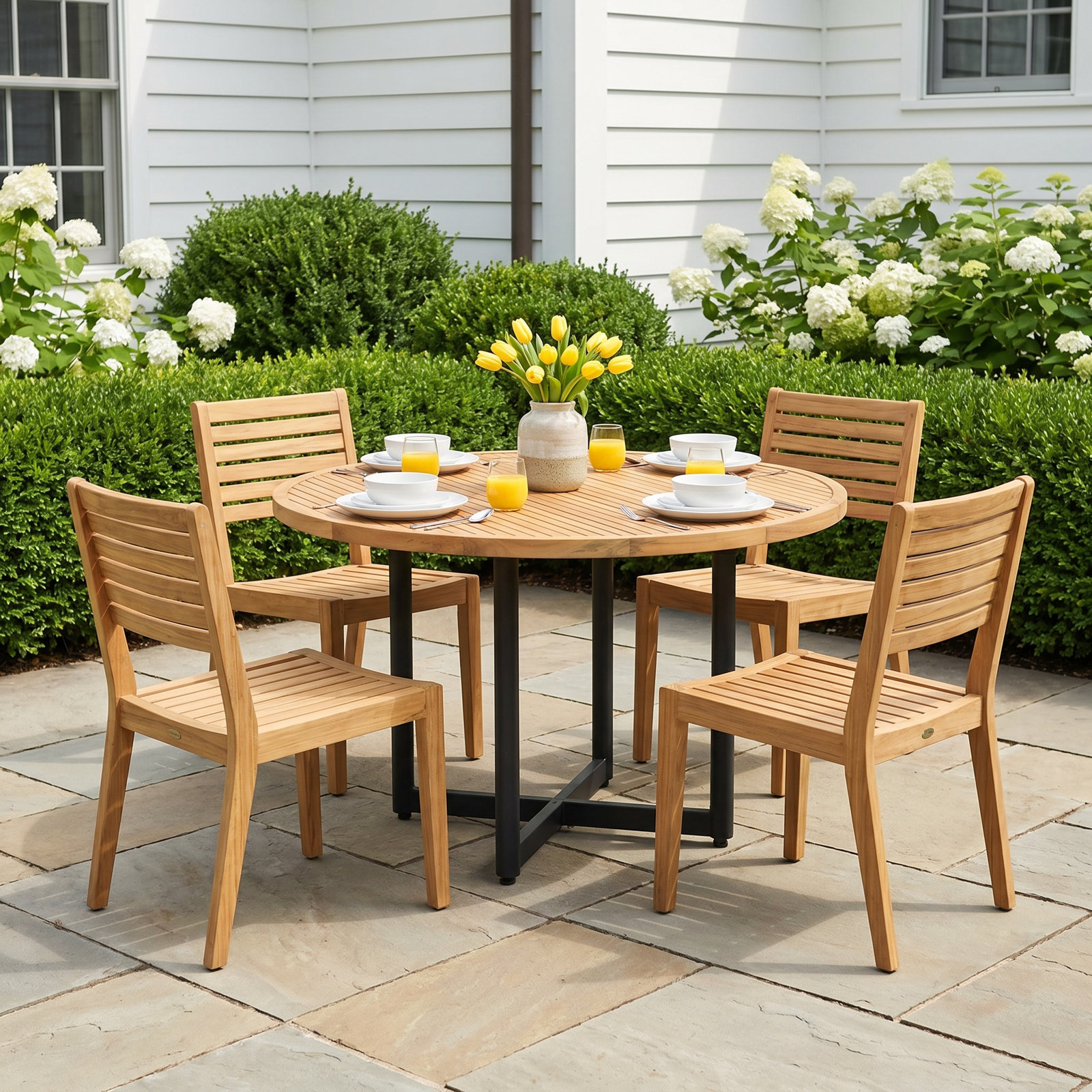 Raleigh 47" Teak Patio Dining Table