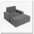 42" Oversized Upholstered  Sleeper Chair Chaise Lounge with Storage Ottoman and Armrests,Cup Holders-1046131609