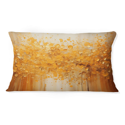 Coussin décoratif Amber Glow III - Abstract Landscape