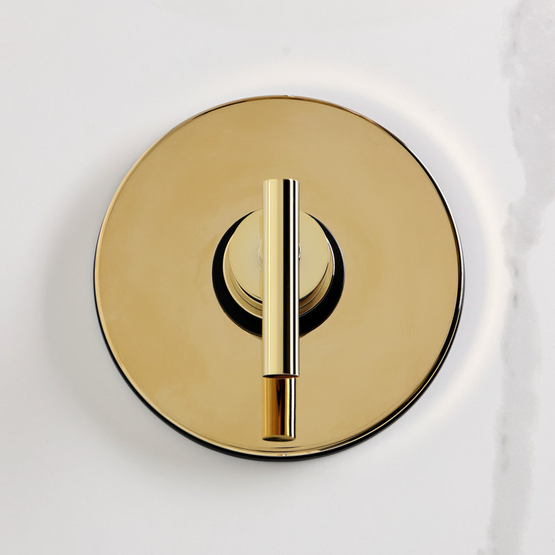 Robinet de douche Kingston à poignée simple Kingston, Laiton poli