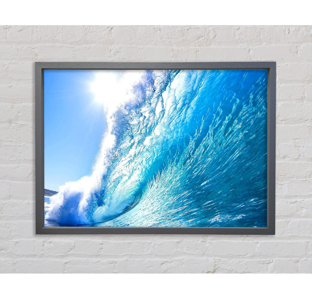 Crystal Ocean Wave - Einzelner Bilderrahmen Kunstdrucke auf Leinwand