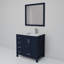 Ensemble de meuble-lavabo décalé à droite 36 po x P 22 po jacques, robinet et miroir 34 po.-66637673-90700291