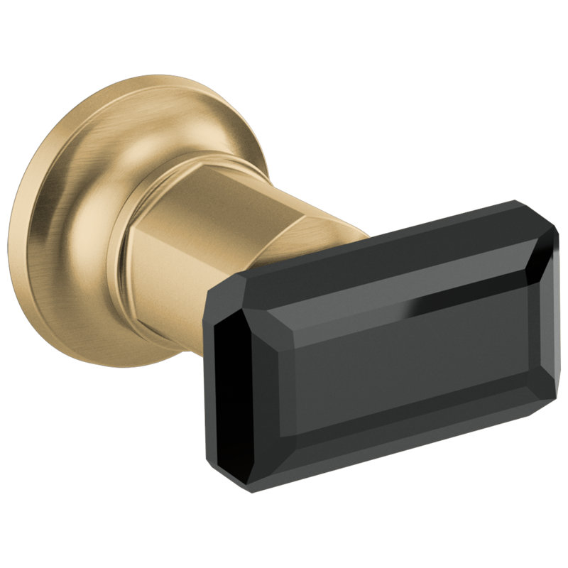 Invari Two-Handle Wall Mount Tub Filler, Luxe Gold, Knob