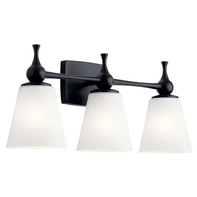 Éclairage pour salle de bain 3 lumières Cosabella, Noir