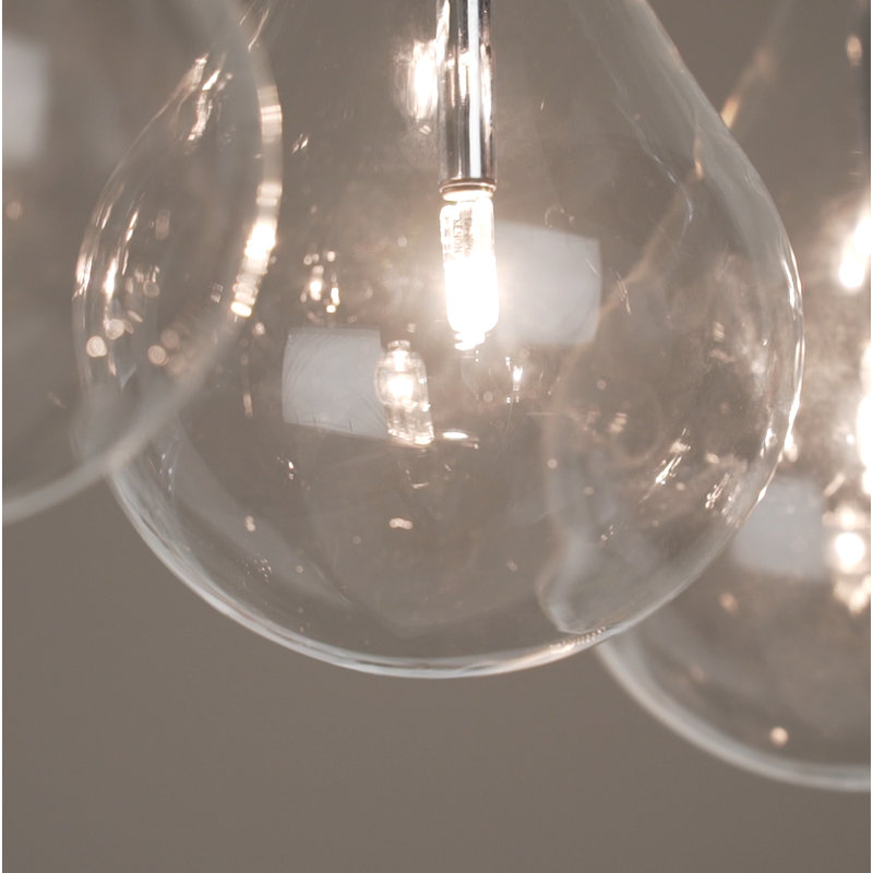 Deva 5 - Light Polished Chrome Kitchen Island Pendant