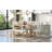 6-Piece Retro Rectangular Dining Table Set-1685954316