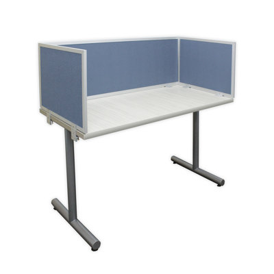 Panneau d'intimité acoustique fixé au bureau