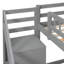 Lit mezzanine simple avec deux commodes, bureau et bande lumineuse, gris-1351841826-1351841827