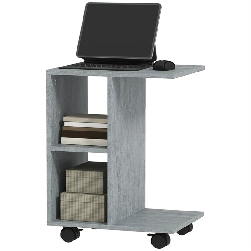 35cm W Manufactured Wood Bedside Table, Grey
