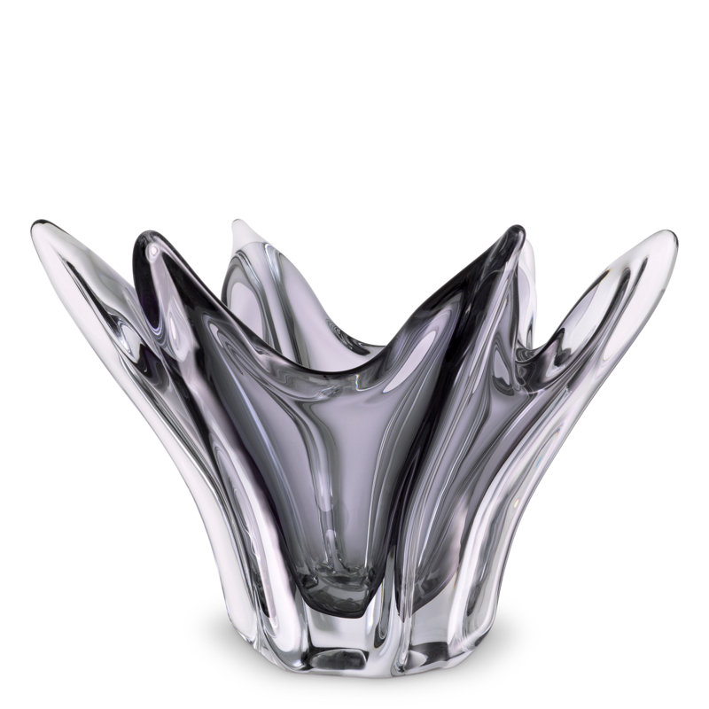 Sutter Handmade Glass Decorative Bowl 1, Gray