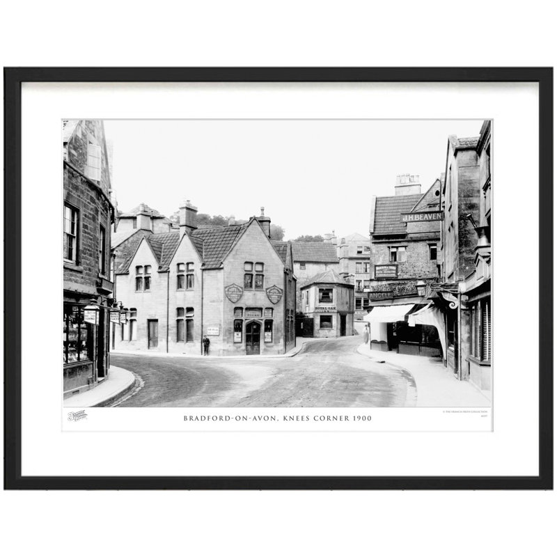 Bradford-on-Avon, Knees Corner 1900 - Single Picture Frame Print, 40cm H x 50cm W x 2.3cm D