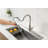 Single Handle Pull Down Sprayer Kitchen Faucet in Brushed Nickel