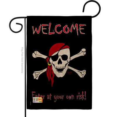 Kirchoff Double Sided 18.50'' H x 13.00'' W Burlap Garden Flag