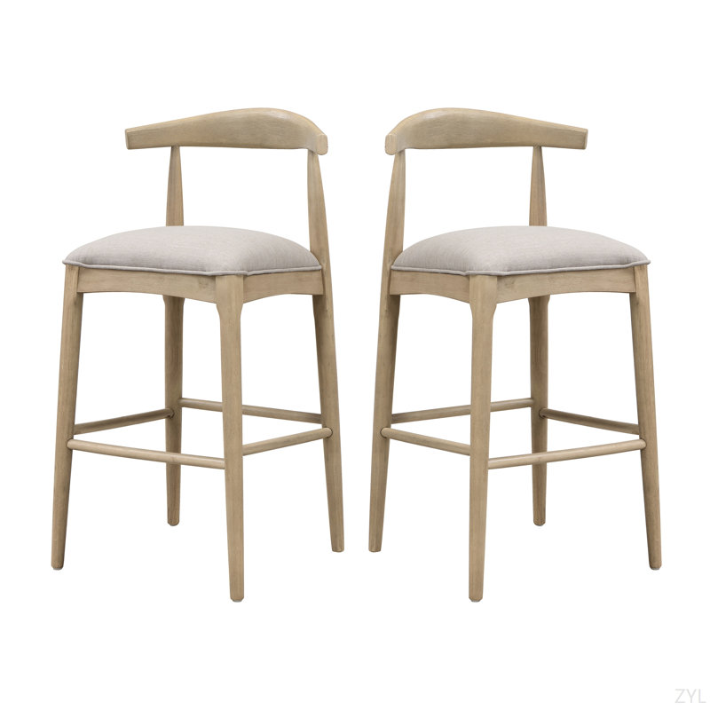 Chaise minimaliste sophistiquée (ensemble de 2), Gris, Brun