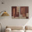Ensemble de décoration murale bohème Raw Edge Duo par Art Remedy, galerie tendue, 16 x 24-129629052-129629061
