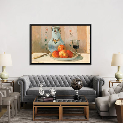 Still Life With Apples And Pitcher by Camille Pissarro - Gallery-Wrapped Canvas Giclée