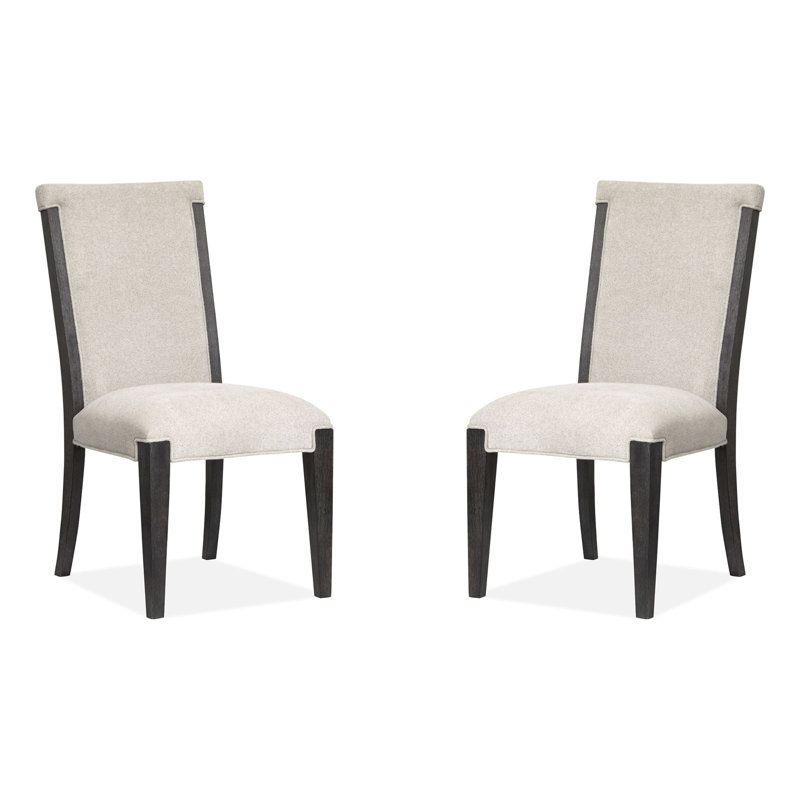 Chaise d'appoint rembourrée Wilmot, Noir