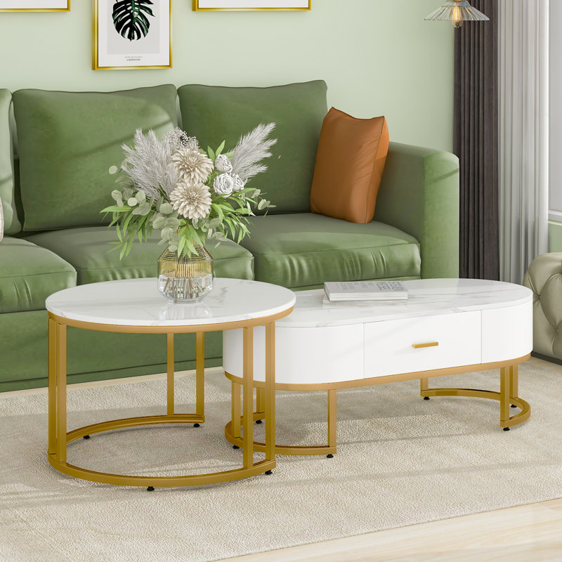 Almirah Extendable Frame Coffee Table with Storage