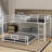 Twin Over Full L-Shaped Metal Bunk Bed-1250622002