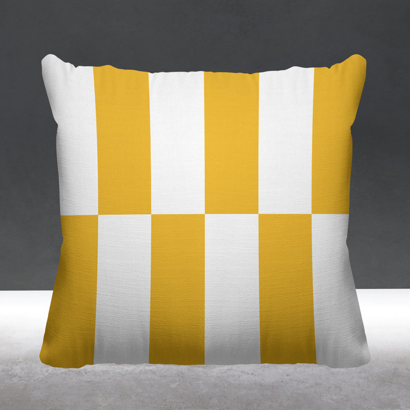 Coussin Luella, Jaune, 15 po x 15 po, Carré