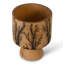 Lightning Brown 13" Wood Table Vase