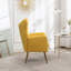 Fauteuil d'appoint à dossier capitonné en velours Sovarol-1413016557