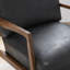 Fauteuil d'appoint en cuir Ella