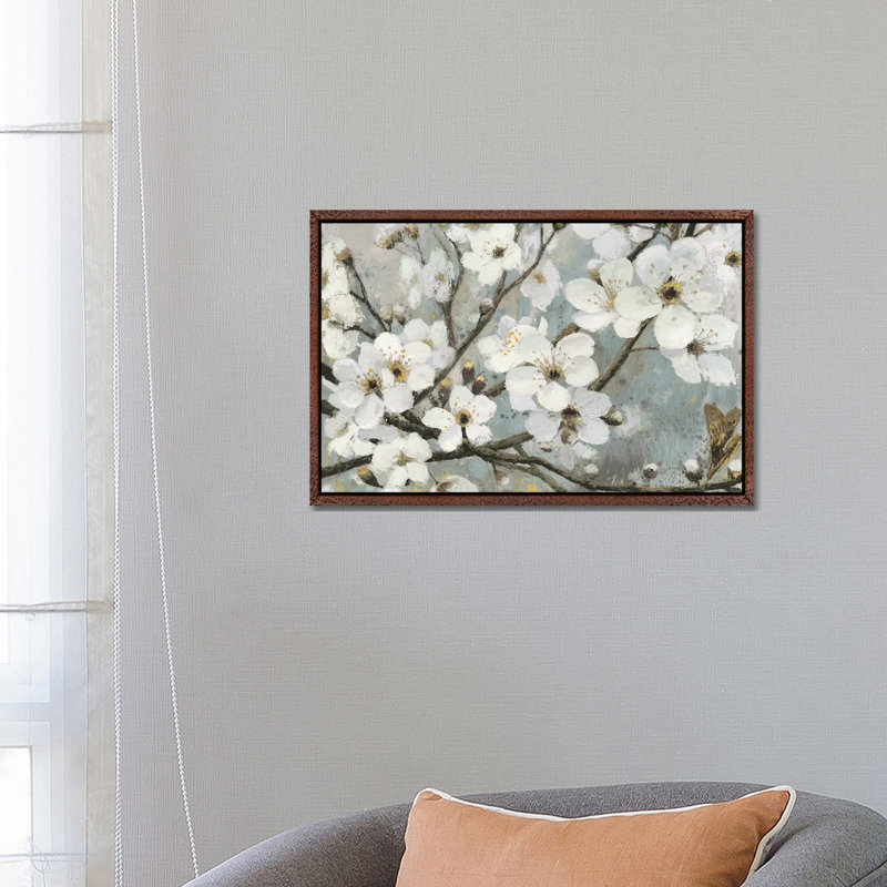 Cherry Blossoms I by James Wiens - 1 Piece Wall Art on Canvas, 66.04 cm H x 45.72 cm W, Classic Wood Floater Framed