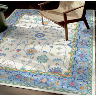 Tapis multicolore bohème Bungalow Rose Adrith Antalya