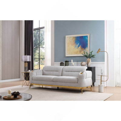 Sophisticated Sofa With Exquisite Accents For Ultimate Comfort