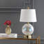 Lampe de table dorée / transparente 20 po Roselyn