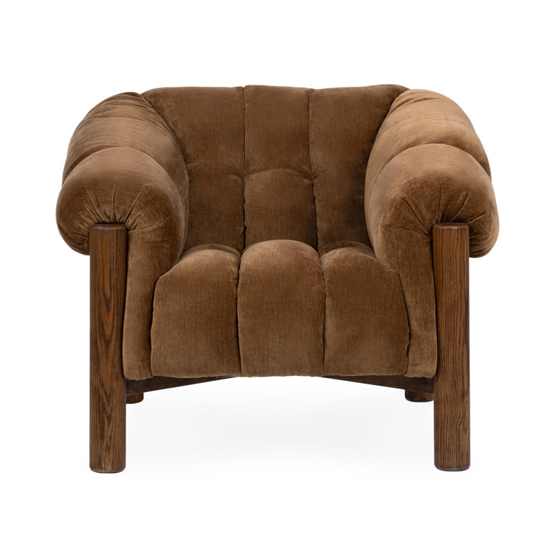 Sansa Upholstered Accent Chair Bronze, Bronze