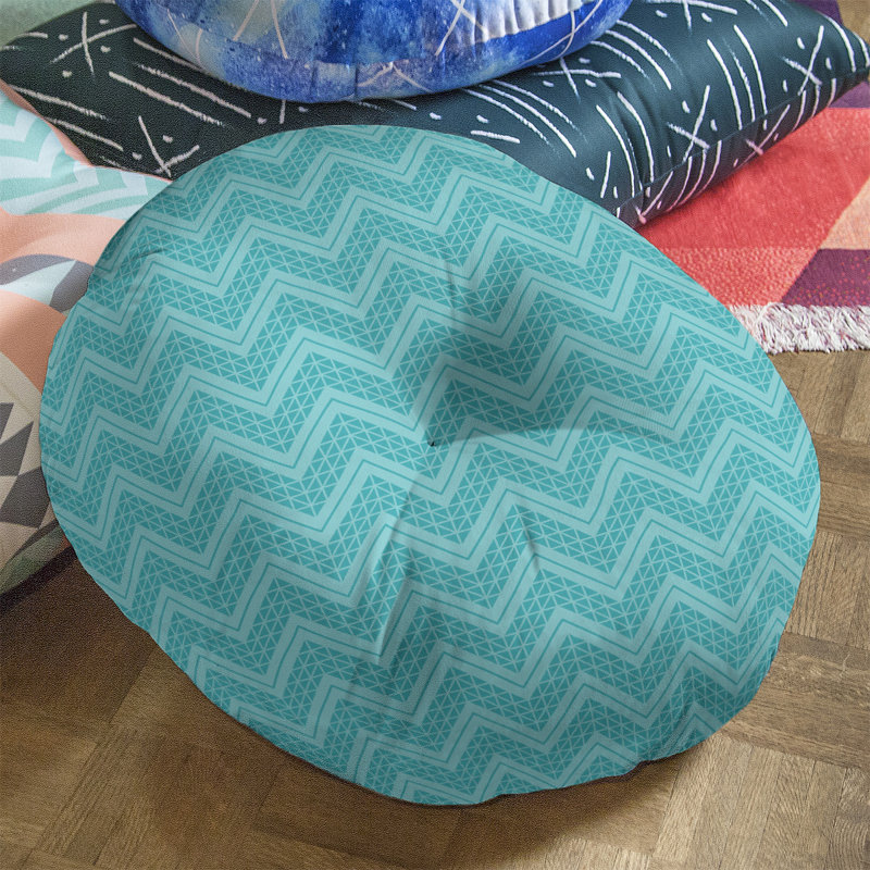 Coussin Rhonda Cheval, 26 po x 26 po, Bleu sarcelle