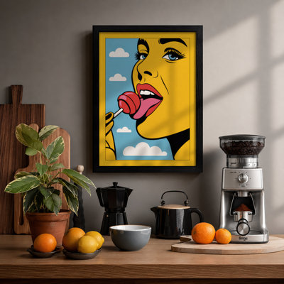 Playful Lollipop Pop Art - Framed Print