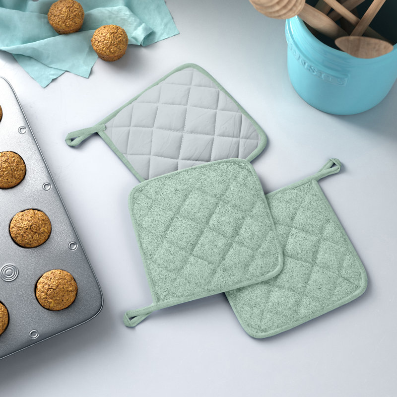 Ensemble de porte-casseroles 3 pièces Damontray, Menthe