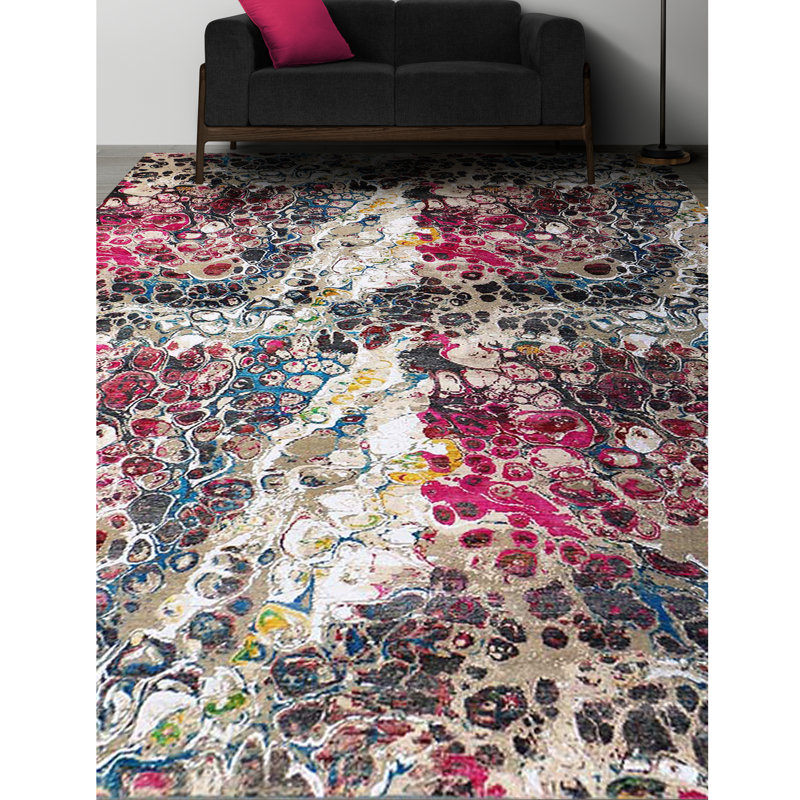 Abstract Area Rug, Rectangle 9' x 12'
