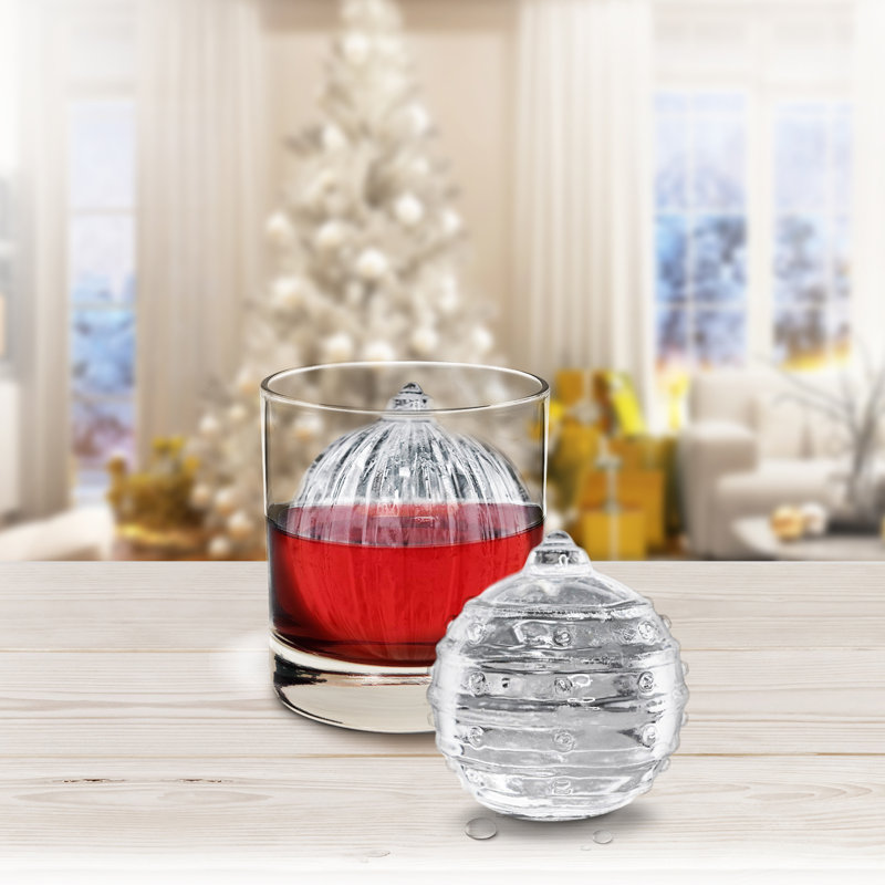 Dots and Stripes Ornament Ice Cube Tray