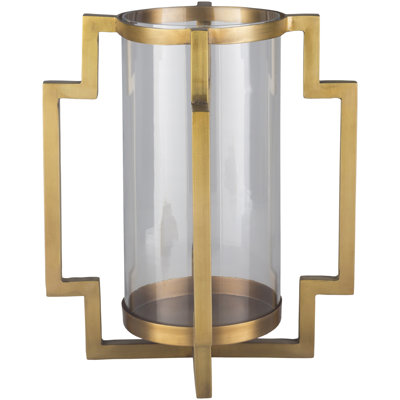 Bougie ouragan en verre/métal