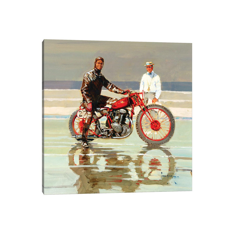 The Sandracer 1 Piece Painting on Canvas, 30.48 cm H x 30.48 cm W, Wrapped Canvas