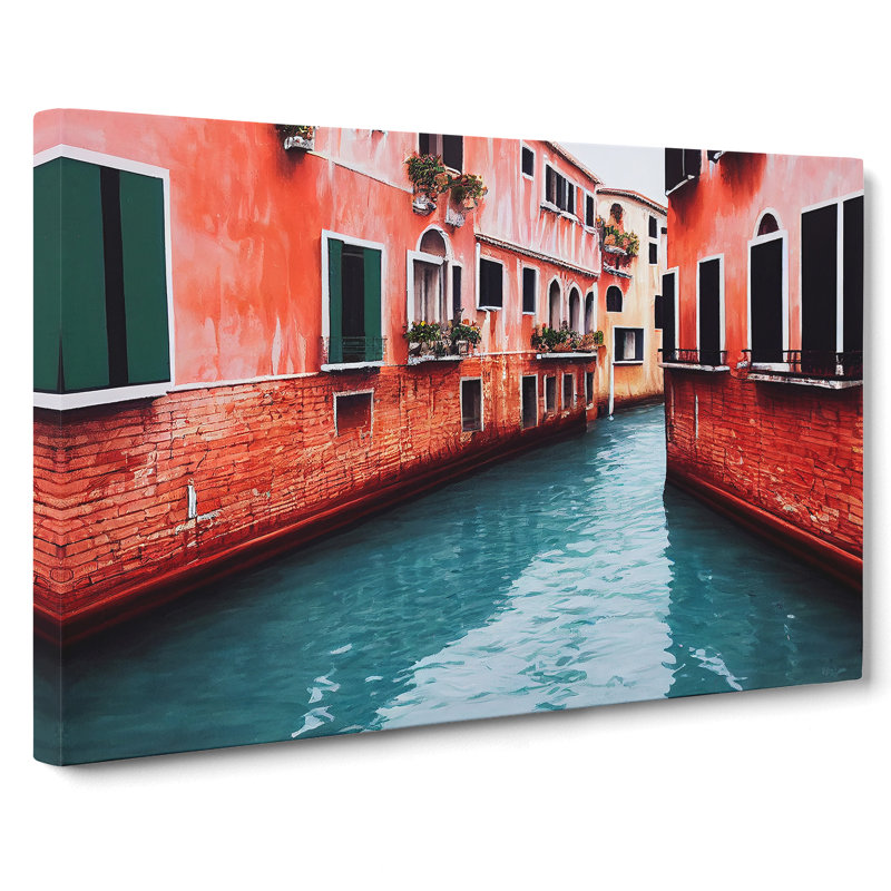 Venice Canal - Wrapped Canvas, 35cm H x 50cm W x 3cm D