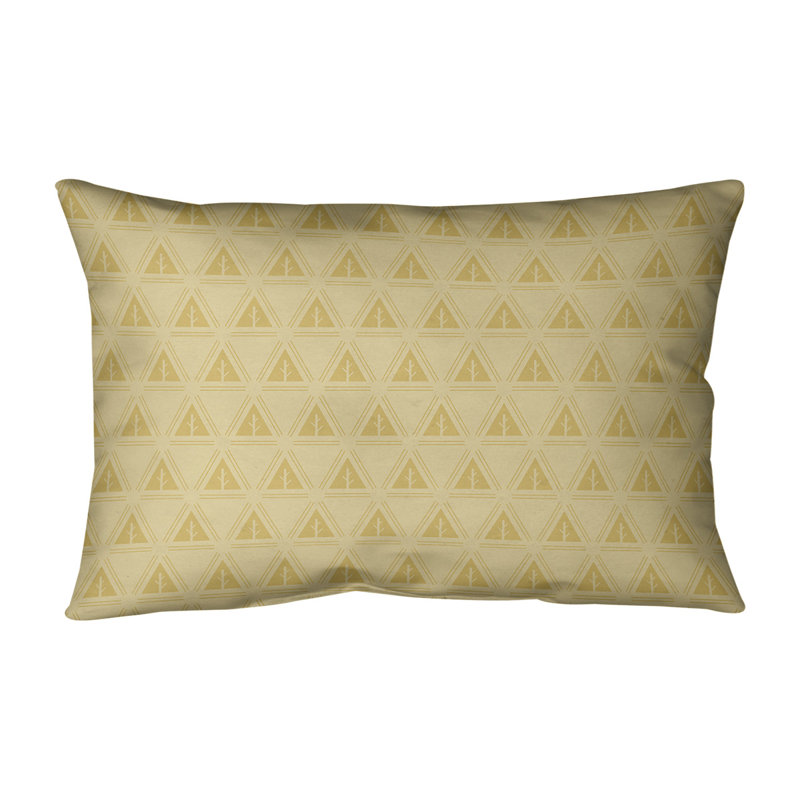 Coussin Theo Nath, Polyester / Bourre en polyester, Jaune clair / beige