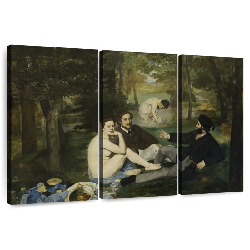 Leisha déjeuner sur l'herbe, H 28 po x l 45 po