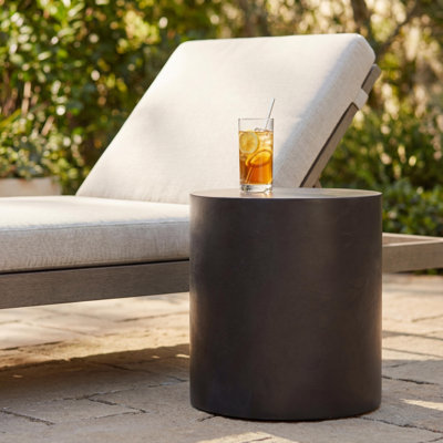 Kareen Concrete Pedestal End Table