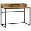 Solid Wood Top Metal Base Writing Desk