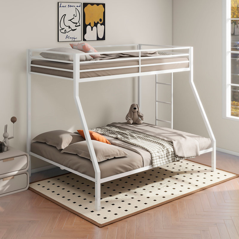 Jaydon Twin Over Full Bunk Bed, Twin Over Full, White