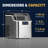 Newair Countertop Clear Ice Maker, 45 lbs. of Ice a Day with FrozenFallTM Technology, Custom Ice Thickness Settings, 1-Gallon Water Bottle Dispenser, 24-Hour Timer, Automatic Self-Cleaning Function, BPA-Free Parts and Oversized Ice Viewing Window