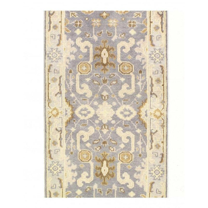 Wareesha Wool Oriental Area Rug in Gray